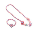 El Regalo Girls Jewelry Sets: Beaded Necklace & Bracelet Sets, Princess Necklace Bracelet combo for Girls, Beaded Jewelry for Kids Girls (Multi Flowers Jewelry Set)