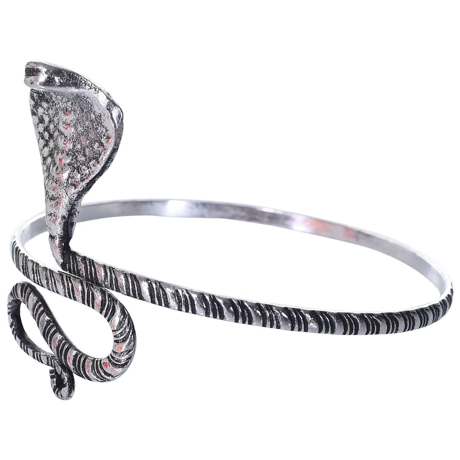 El Regalo Oxidized German Silver Snake Armlet/Arm-bracelet/Bajuband for Girls & Women | Serpent Arm Bracelet