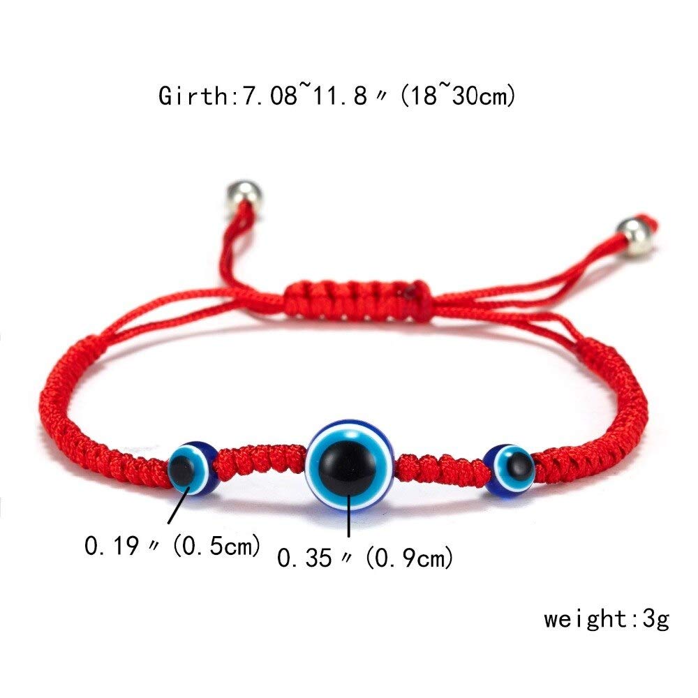 El Regalo Lucky Kabbalah Blue Turkish Evil Eye Charm Unisex Bracelet to Ward Off The Evil Eye (Style-1)