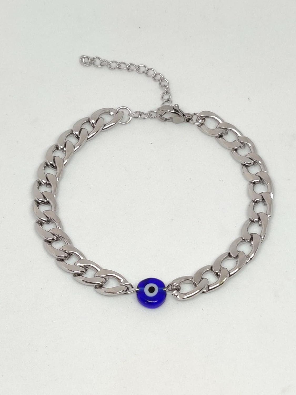 El Regalo Evil Eye Chain Unisex Bracelet- Stainless Steel No Rust Bracelet for Men & Women