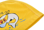 El Regalo 1PC of Cute Kids Dolphin PU Swimming Caps for Girls & Boys- Waterproof, Animal Print Swimming Cap (for Kids 6-12 Years) (Yellow Fish Swim Cap)