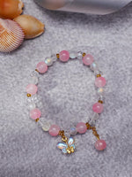 El Regalo Dreamy Gradient Colorful Beaded Bracelets with Cute Charms for Girls & Women (Style-6)