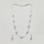 El Regalo Kids Jewelry Combo Set of 2 Necklaces & 2 Earrings Pairs- Shimmering Crystals Beads Necklace & Earrings Jewelry Set for Kids/Girls & Teens (Option-8)