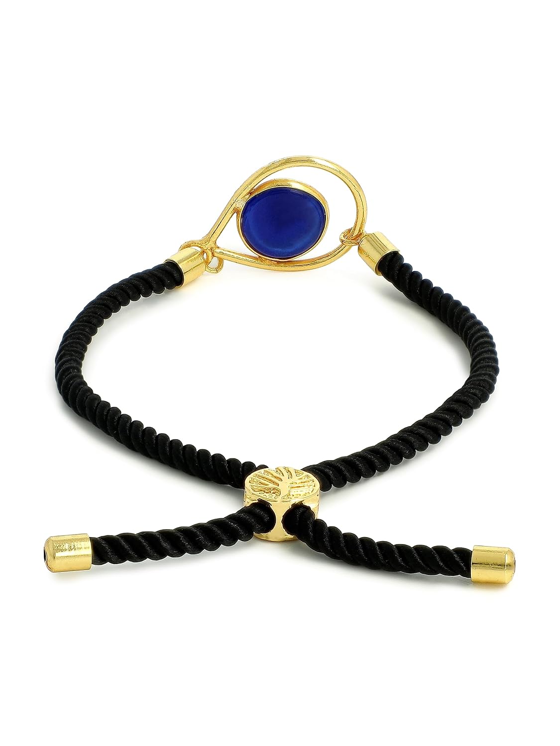El Regalo Elegant 1PC Evil Eye Rakhi with shagun and Raksha Bandhan Message Card - Lucky Evil Eye Protection Rakhi to Avoid Negative Energies for Brother/Sister-in-Law/Niece or Nephew (Option-2)
