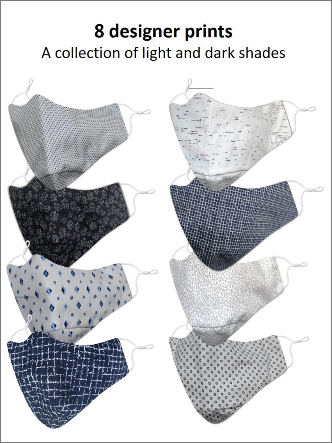 El Regalo Men Pack Of 3 Printed 3-Ply Cotton Reusable Protective Outdoor Masks