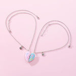 El Regalo Girls 2 Pcs Bff Best Friend Forever Split Magnetic Matching Pendant Necklaces Set- Heart, Flower, Swan, Mermaid, Unicorn Pendant Friendship Necklaces (Bf Dolphin Pendants)