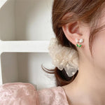 El Regalo Cute Tiny Pink Tulip Flower Bud Stud Earrings for Girls & Women (2 Tulip Buds)