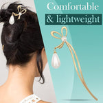 El Regalo 1Pc Fancy Pearl Hair Stick/Juda Stick- Bow Hair Fork Headwear Korean Style Hairpin Women Bun Hair Stick