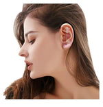 El Regalo 2PCs Glamorous Statement Ear Needle Wrap Crawler Earrings- Fashion Ear Cuff Ear Wrap Needle Earrings Jewelry For Girls & Women (Option-1)