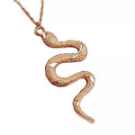 El Regalo Snake Unisex Necklace for Girls/ Boys/ Men & Women - Trendy Serpent Necklace Dainty Pendant Necklace Jewelry (Golden)