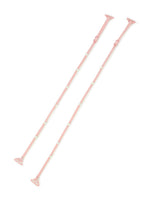 El Regalo Set of 2 White & Pink Bra Straps