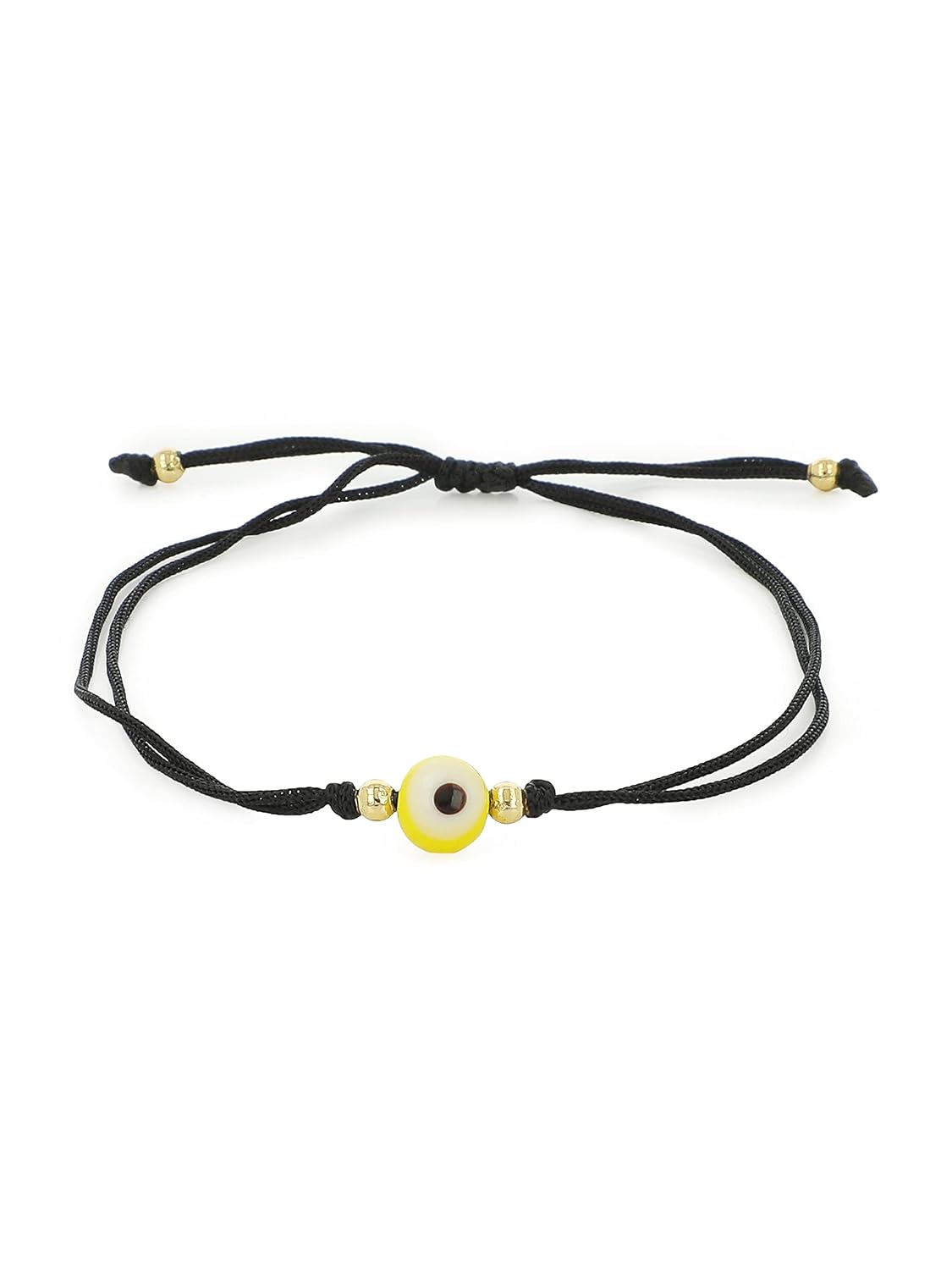 El Regalo 2 PCs Round Evil Eye Bracelet Set - Handwoven Adjustable Evil Eye Bracelets Combo for Babies/Kids/Teens/Girls/Boys/Men & Women (Option- 3)