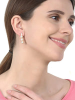 El Regalo Statement Pearls Earrings in matt Finish- Gold Plated Natural Pearls Classy Stud Earrings for Girls & Women (Option- 4)