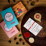El Regalo Fancy Red Evil Eye Rakhi for Brother/Bhai- Designer Evil Eye Rakhi for Brother with Roli Chawal, Rakhi Message Card in Rakhi Gift Box (Pink Evil Eye)