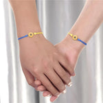 El Regalo 2PCs Minimalist Sunflower Rakhi Set for Bhai/Bhabhi/Niece/Nephew - Designer Pinky Promise Rakhi with Roli-Chawal Shagun Pack, Rakhi Message Card in Rakhi Gift Box (Yellow & Blue)