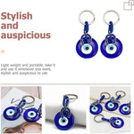 El Regalo 1 PC Cute Handmade Evil Eye KeyChain, Hanging Decor, Handcraft Keyring, Good Luck Keychain, Devil Blue Eyes Car Pendant Bag Charm (Horse Shoe Evil Eye)