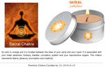 El Regalo Sacral Chakra Tin Candle/Svadhisthana Chakra Aromatherapy/Meditation Chakra Candles: Fragrances: Ylang Ylang