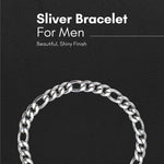El Regalo Stainless Steel Cuban Chain Bracelet for Men | Jewelry Gift for Him (7.9mm Width)