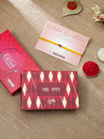 El Regalo 1PC Elegant Heart Bracelet Rakhi for Brother/Bhai with Roli-Chawal & Rakhi Gift Box - Handwoven, Minimalist Design & Beautifully Packed (Yellow)