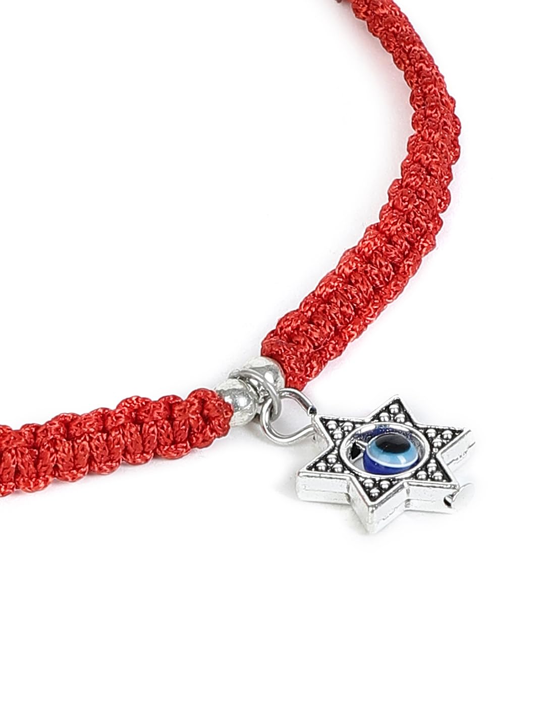 El Regalo Unisex Minimalist Evil Eye Bracelets - Simple & Elegant Designs in Butterfly, Hamsa Hand, and Evil Eye Charm (Star Evil Eye)
