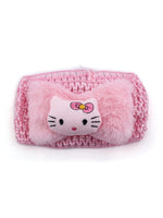 El Regalo 2 PCs Plush Hello Kitty Crochet Headband for Babies/Toddlers/Girls Kids - Kitty Fancy Headbands (Option-1)