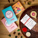 El Regalo Fancy Red Evil Eye Rakhi for Brother/Bhai- Designer Evil Eye Rakhi for Brother with Roli Chawal, Rakhi Message Card in Rakhi Gift Box (Red Evil Eye)