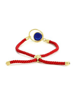 El Regalo Elegant 1PC Evil Eye Red Rakhi with Roli Chawal & Rakhi Message Card - Lucky Protection Rakhi to Avoid Negative Energies for Brother/Sister-in-Law/Niece or Nephew (Drop Evil Eye)