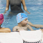 El Regalo 1PC Cute Cartoons/Animal Printed Kids/Babies Swimming Cap (1-6 Years Old) Comfortable Breathable Polyester Fabric Swimming Caps (Not Waterproof) (Cute Dolphin Swimming Cap)