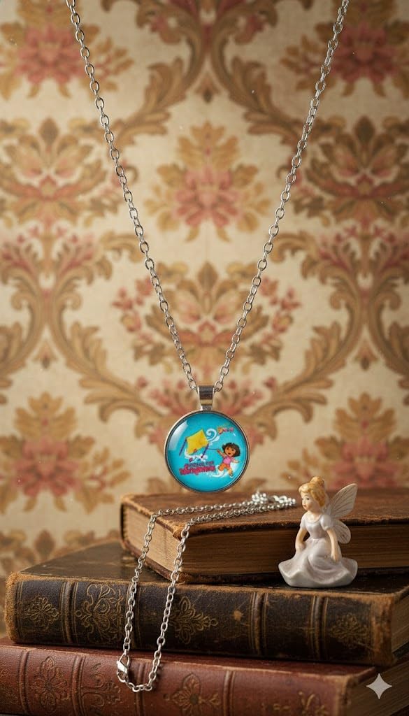 El Regalo Enchanted Tales Princess Pendant Necklace for Girls & Toddlers - Magical Character Jewelry for Birthdays, Parties & Gifting (Style-10)