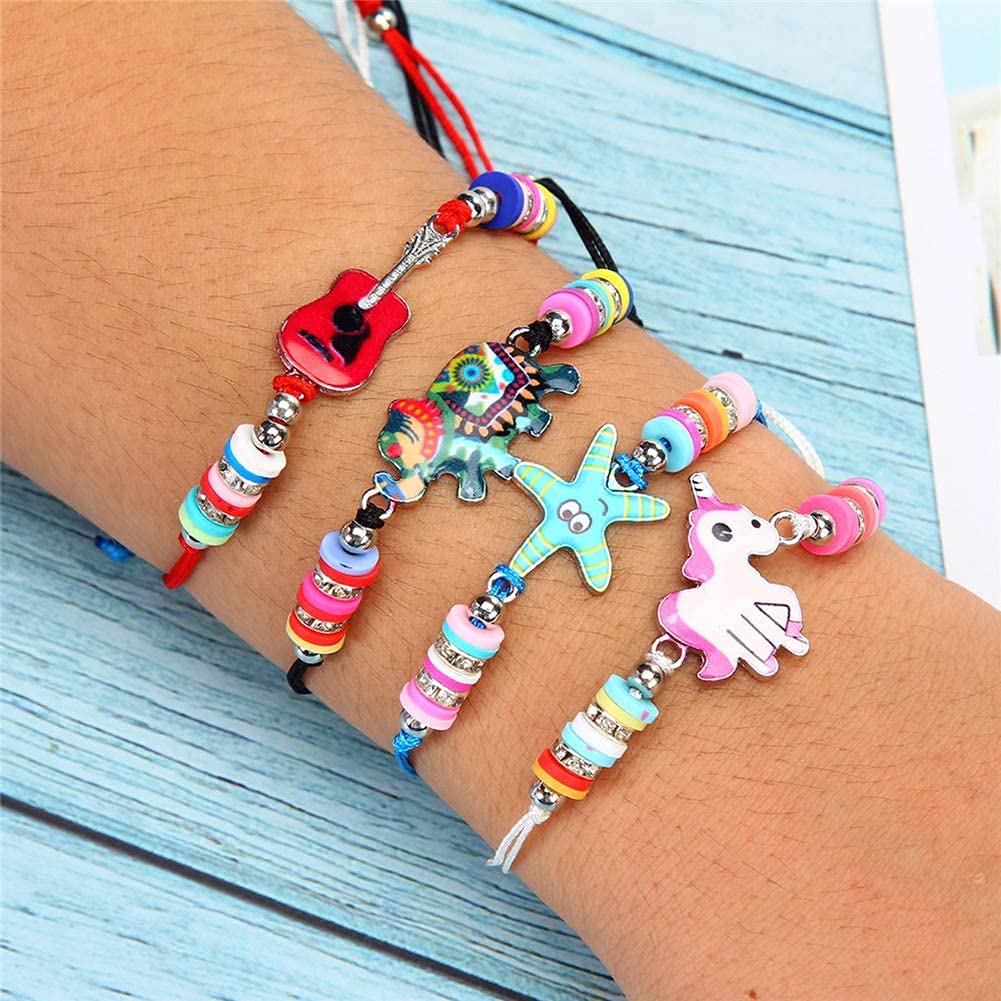 El Regalo beautiful Kids Rakhi for Boys & Girls Adjustable Kids Bracelet Rakhi with Butterfly/Heart/Cat/Elephant/Turtle/Flamingo and Other Charms (Star Fish)