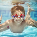 El Regalo Kids Cute Animal Cartoon Swimming Goggles for Girls & Boys- Kids/Toddlers Swim Goggles (upto 10 Years Old) (Crab Swim Goggle)