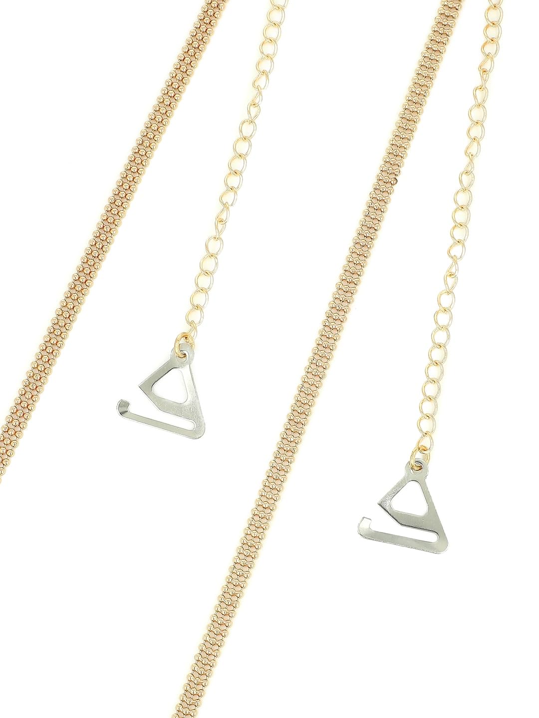 El Regalo Women Set Of 2 Gold-Toned Bra Straps