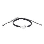El Regalo 2 PCs Unisex Yin Yang Macrame Bracelet Set - Yin Yang Thread Adjustable Bracelet for Couple/Best Friends