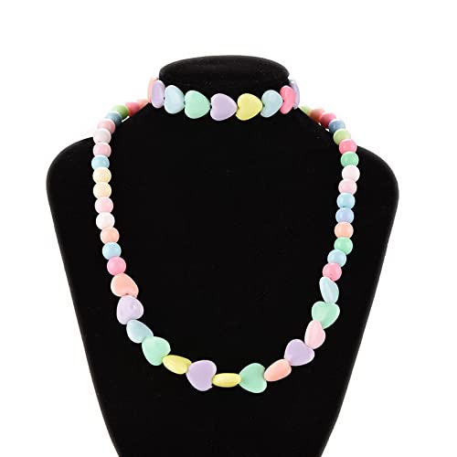 El Regalo Kids Jewelry | Colorful Stars Jewelry Set for Girls | Necklace Bracelet Set