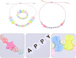 El Regalo 2 PCs Cute Handmade Princess Necklaces for Girls/Kids/Toddlers | Adjustable Beaded Princess 2 Necklaces Set for Girls/Kids