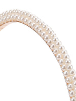 El Regalo 3 PCs Pearl Hairband & Pearl Hair Clips Combo | Decoration Hair Band Headband for Kids, Girls and women | Bridal Fancy Party Wedding Pearls Hairbands & Clips (Style-2)