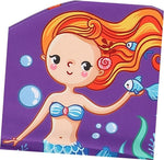 El Regalo 1PC Cute Cartoons/Animal Printed Kids/Babies Swimming Cap (1-6 Years Old) Comfortable Breathable Polyester Fabric Swimming Caps (Not Waterproof) (Blue Mermaid Swim Cap)