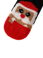 EL REGALO Kids Red, Black & White Patterned Calf-Length Socks