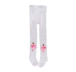 El Regalo Ballet Dance Girl Breathable Leggings Stockings Pantyhose Tights for Girls (White, M (5-8 Years))