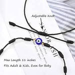 El Regalo Evil Eye Rakhi for Brother - Lucky Kabbalah Blue Turkish Evil Eye Macrame Rakhi for Bhaiya/Bhai/Brother/Nephew (Evil Eye Rakhi-Style 2)
