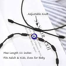 El Regalo Evil Eye Rakhi for Brother - Lucky Kabbalah Blue Turkish Evil Eye Macrame Rakhi for Bhaiya/Bhai/Brother/Nephew (Evil Eye Rakhi-Style 2)