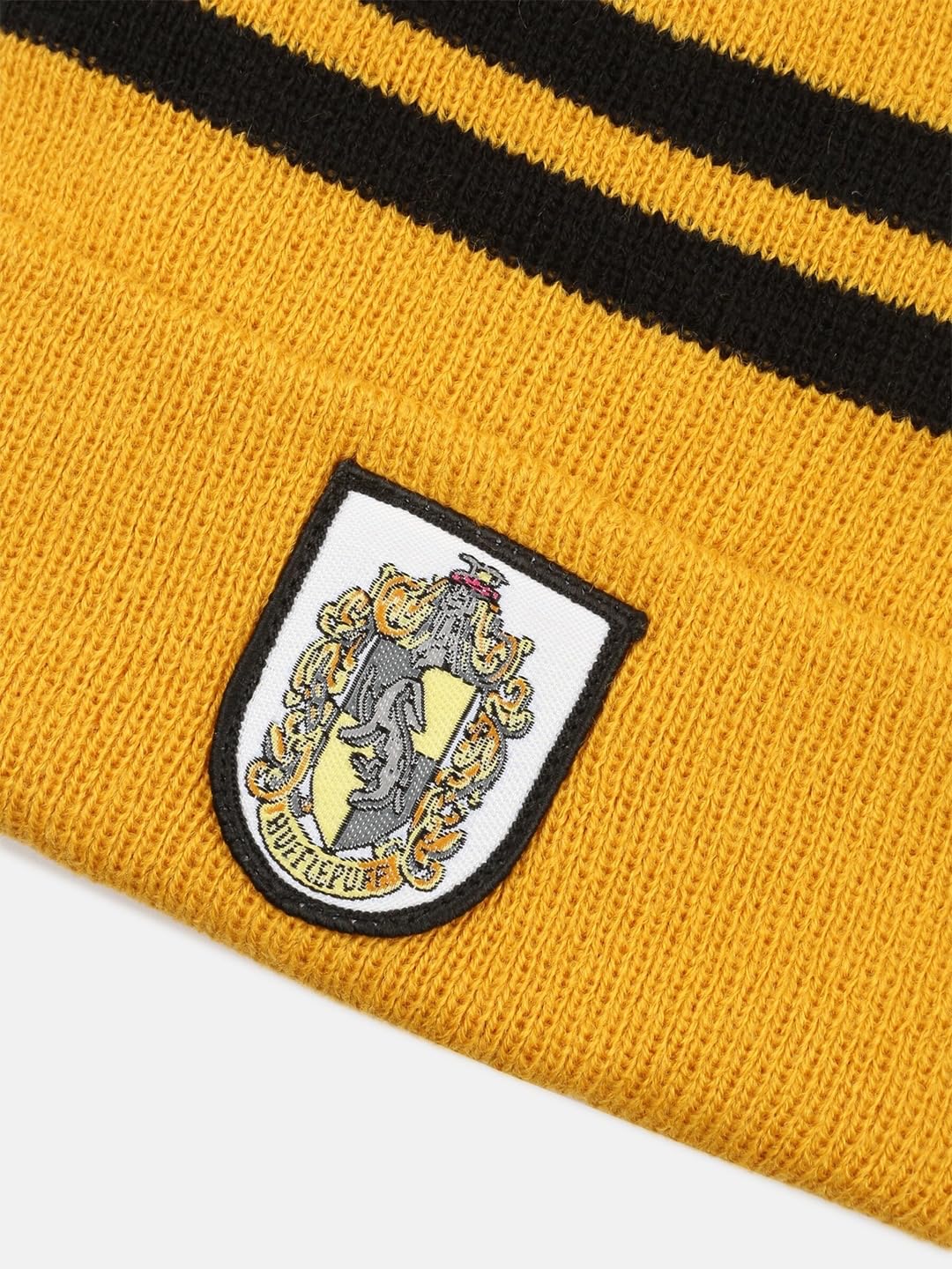 EL REGALO Printed Woolen Beanie Yellow