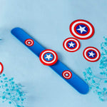 El Regalo 1 PC Superhero Slap Bands Rakhi for Little Brother/Nephew/Niece- Super Hero Rakhi Combo with 1 Slap Band Rakhi, shagun & Rakhi Message Card (Avenger Slap Band Kids Rakhi)