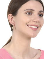El Regalo Statement Pearls Earrings in matt Finish- Gold Plated Natural Pearls Classy Stud Earrings for Girls & Women (Option- 3)