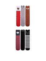 EL REGALO Pack Of 6 Patterned Knee-Length Socks
