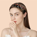 El Regalo Hair Styling Twist Clip Hairband- Brown Hair Styling Twist Clip Barrette Braid Tool Magic Hair Accessories Party Casual Headband for Girls