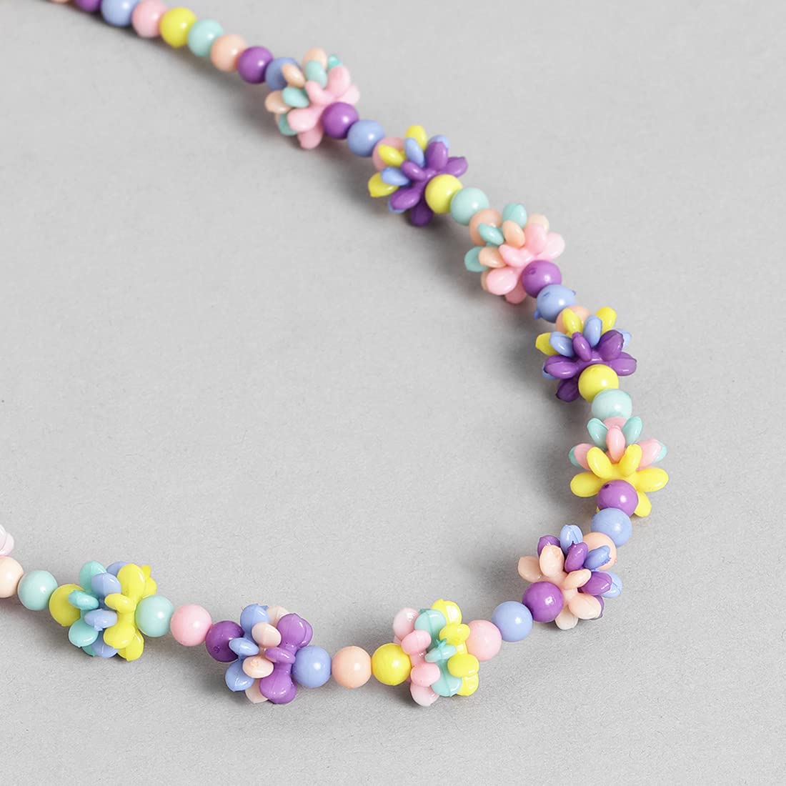 El Regalo Kids Girls Necklace & Earrings Jewelry Set- Girls Multicolored Beaded Princess Jewelry Set