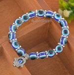 El Regalo Evil Eye Hamasa Hand Bracelets | Evil Eye Hamasa Hand Bracelet to Protect from Buri Nazar (Blue) For girls