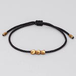 El Regalo 1 PC Feng Shui Handmade String Bracelet - Tibetan Unisex Bracelet for Girls/Boys/Men & Women (Black String Bracelet)