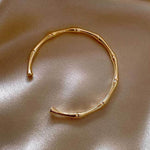 El Regalo Anti Tarnish/No Rust Stainless Steel Bracelet for Girls & Women- Stainless Steel Openable Bracelet (Bamboo Style)